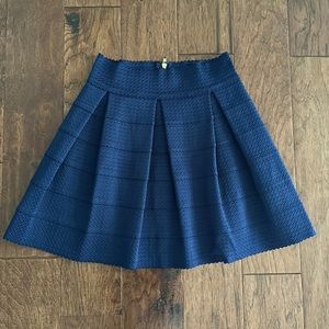 Navy A Line Skirt